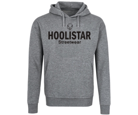 Hoolistar Streetwear - Männer Kapuzenpullover - grau meliert