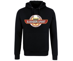 Barroom Sport - Männer Kapuzenpullover - Drinkstyle Clothing Logo - schwarz