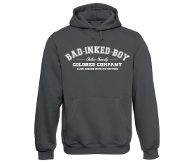 Bad inked Boy - Tattoo Family - Männer Kapuzenpullover - grau