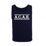 ACAB - No cooperation with Police - Männer Muskelshirt - navy