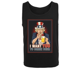 Barroom Sport - I want you to drink Beer - Männer Muskelshirt - schwarz