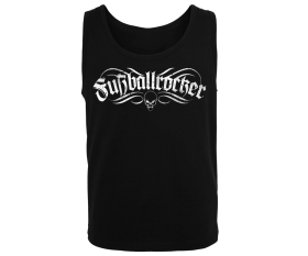 Fußballrocker - Fußball ist meine Religion - Männer Muskelshirt - schwarz