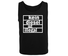 Kein Diesel ist illegal - Männer Muskelshirt - schwarz