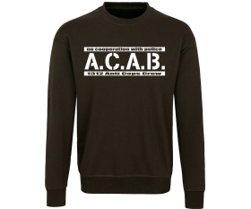 ACAB - No cooperation with Police - Männer Pullover - braun