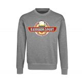 Barroom Sport - Männer Pullover - Drinkstyle Clothing Logo - grau-meliert