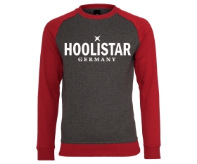 X Hoolistar - Männer Pullover - grau-rot