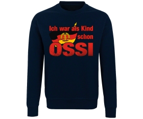 Ich war als Kind schon Ossi - Männer Pullover - navy