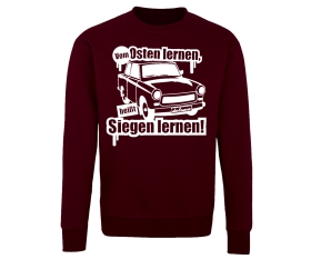 Vom Osten lernen - heißt siegen lernen - Männer Pullover - weinrot