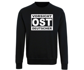 Vorsicht Ostdeutscher - Männer Pullover - schwarz