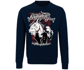 Das Leben ist kein Ponyhof - Männer Pullover - navy