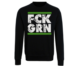 FCK GRN - Männer Pullover - schwarz