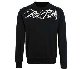 Tattoo Family - Schriftzug Bogen - Männer Pullover - schwarz