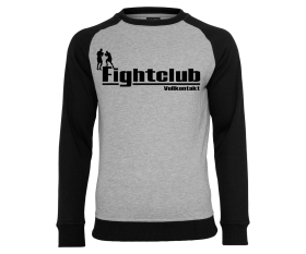 Vollkontakt - Fight Club - Männer Pullover - 2tone - schwarz/grau