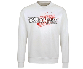 Vollkontakt - Logo - Männer Pullover - weiß