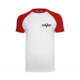ACAB Skull - Männer Raglan T-Shirt - rot/weiß