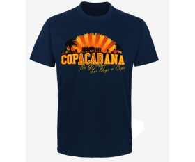 Copacabana - Männer T-Shirt - No go Area for Dogs and Cops - navy