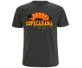 Copacabana - Männer T-Shirt - No go Area for Dogs and Cops - grau