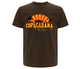 Copacabana - Männer T-Shirt - No go Area for Dogs and Cops - braun