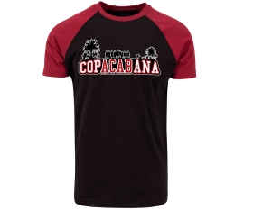 Copacabana - Männer Raglan T-Shirt - rot/schwarz