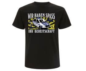 Partybus - Wir haben Spaß Ihr Bereitschaft - Männer T-Shirt - schwarz