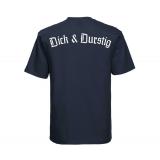 Dick und Durstig - Männer T-Shirt - navy
