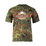 Barroom Sport Drinkstyle Clothing Logo - Männer T-Shirt - flecktarn
