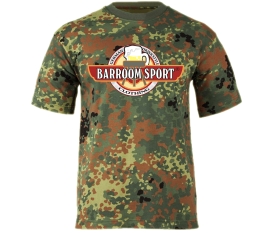 Barroom Sport Drinkstyle Clothing Logo - Männer T-Shirt - flecktarn