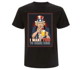 I want you to drink Beer - Barroom Sport - Männer T-Shirt - schwarz