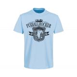 Bier und Gesang - Fußballrocker - Männer T-Shirt - hellblau