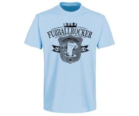 Bier und Gesang - Fußballrocker - Männer T-Shirt - hellblau