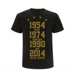 Weltmeister 54-74-90-14 - Männer T-Shirt - schwarz-gold