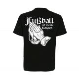 Fußball ist meine Religion - Fußballrocker - Männer T-Shirt - schwarz