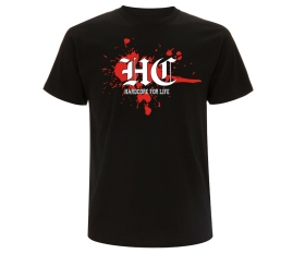 Hardcore for life Blood - Männer T-Shirt - schwarz