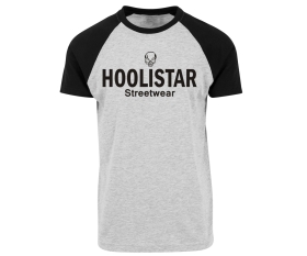 Hoolistar Streetwear - Männer T-Shirt - schwarz/grau