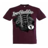Low Buddies - Männer T-Shirt - Crewlove static - burgundy