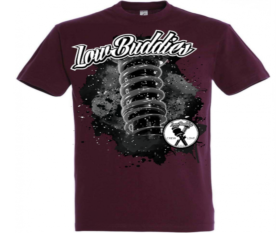 Low Buddies - Männer T-Shirt - Crewlove static - burgundy