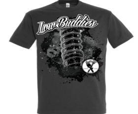 Low Buddies - Männer T-Shirt - Crewlove static - grau