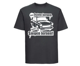 Vom Osten lernen heißt siegen lernen - Männer T-Shirt - grau