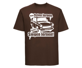 Vom Osten lernen heißt siegen lernen - Männer T-Shirt - braun