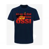 Ich war als Kind schon Ossi - Männer T-Shirt - navy