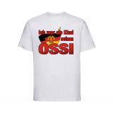 Ich war als Kind schon Ossi - Männer T-Shirt - weiß