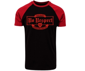 No Respect - Lass krachen - Männer Raglan T-Shirt - rot/schwarz