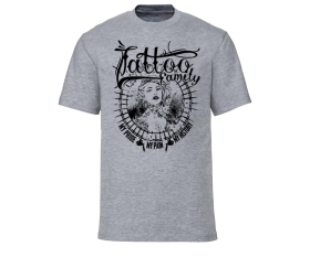 Pride Pain History - Tattoo Family - Männer T-Shirt - grau-meliert