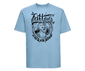 Pride Pain History - Tattoo Family - Männer T-Shirt - hellblau