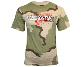 Vollkontakt - Männer camo T-Shirt - deserttarn