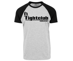 Fight Club - Vollkontakt - Männer Raglan T-Shirt - schwarz/grau