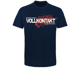 Vollkontakt - Logo - Männer T-Shirt - navy