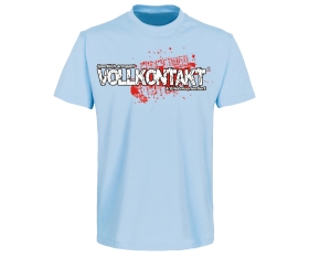 Vollkontakt - Logo - Männer T-Shirt - hellblau