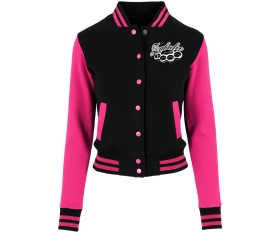 Frauen College Jacke - Zahnfee Edition 10 - schwarz-pink