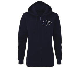 Zahnfee Deluxe - Frauen Kapuzenjacke - navy